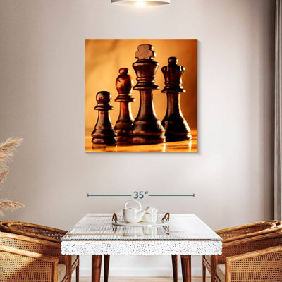 Pièces d'échecs en bois Senne