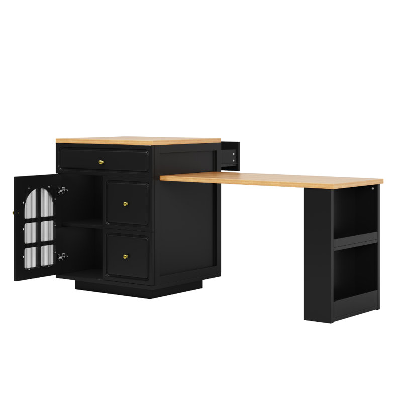 Kitchen Island, Black