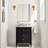 Deckard 32"H x 24"W Modern Minimalist Wall Mounted Rectangular Bathroom Vanity Metal Mirror-67885916