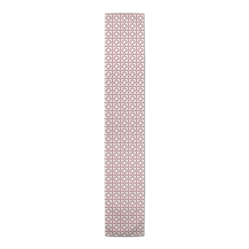 Chemin de table Pettengill, 90 po x 16 po, Rouge