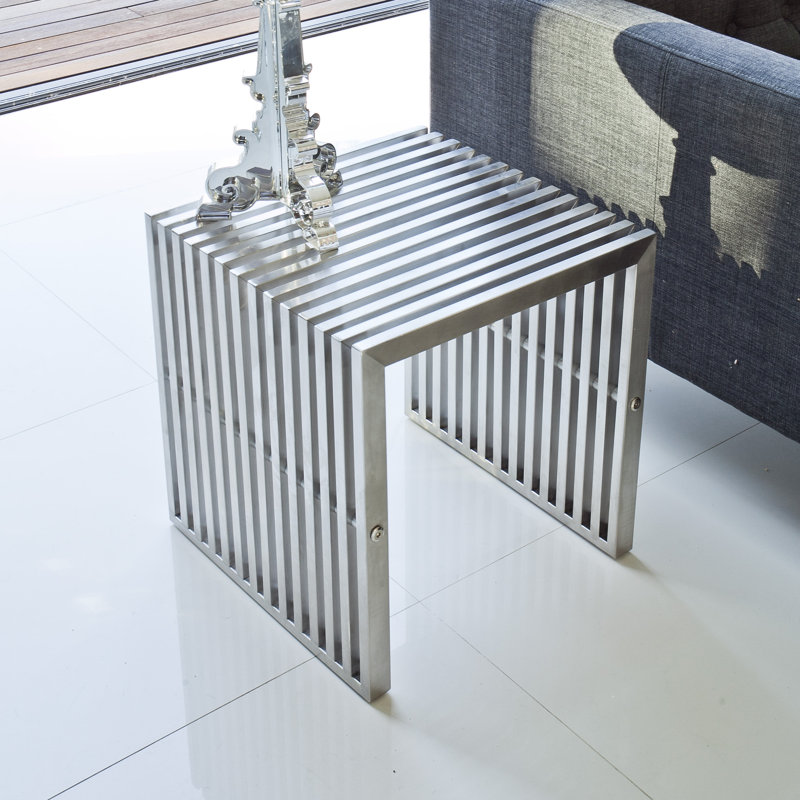 Lux Vanity Stool, Silver