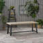 Table de salle à manger rustique en bois et métal-1308632186