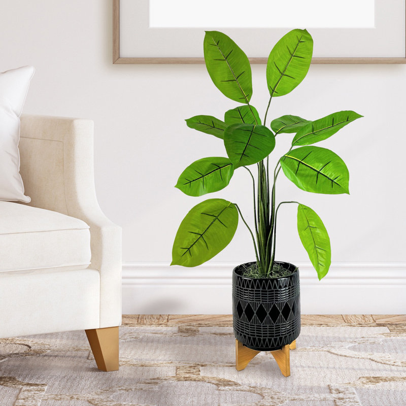 40 po Plante en caoutchouc artificielle en pot