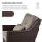 Keaisha Outdoor Swivel Rattan Glider Patio Chair with Ottoman-585089817