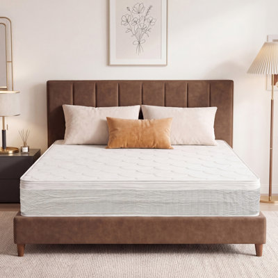 Medium Firm Mattress 12 Inch- Hybrid Mattresses In A Box With Individual Pocket Spring For Motion-Isolation & Pain