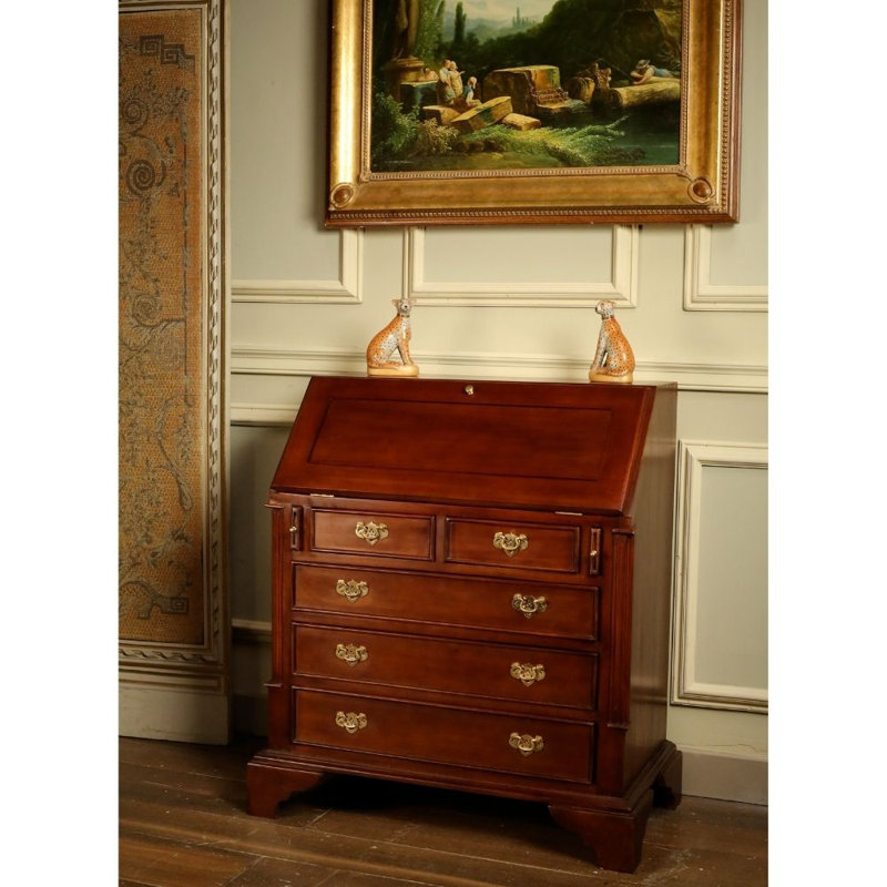 Solid Wood Secretary Desk