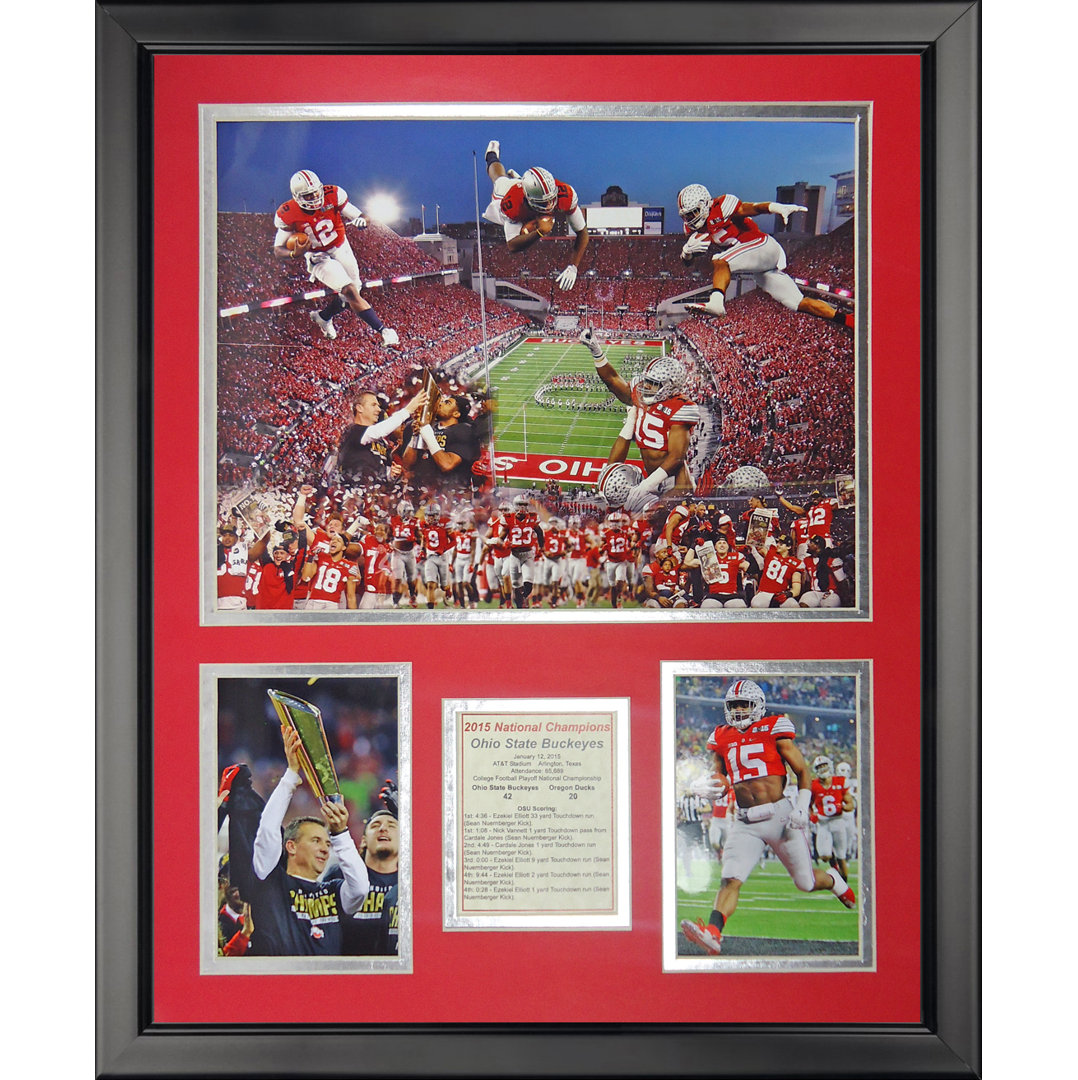 Legends Never Die Ohio State 2014 CFP Football National Champion Framed Memorabilia Legends Never Die