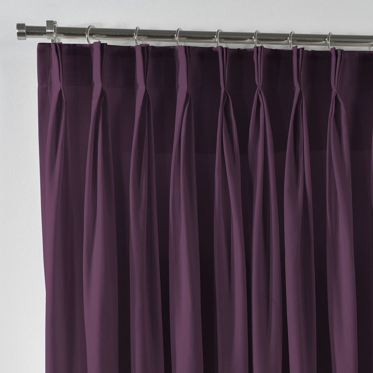 Pinch Pleated Room Darkening Extra Long & Extra Wide Decorative Curtain - Single Panel