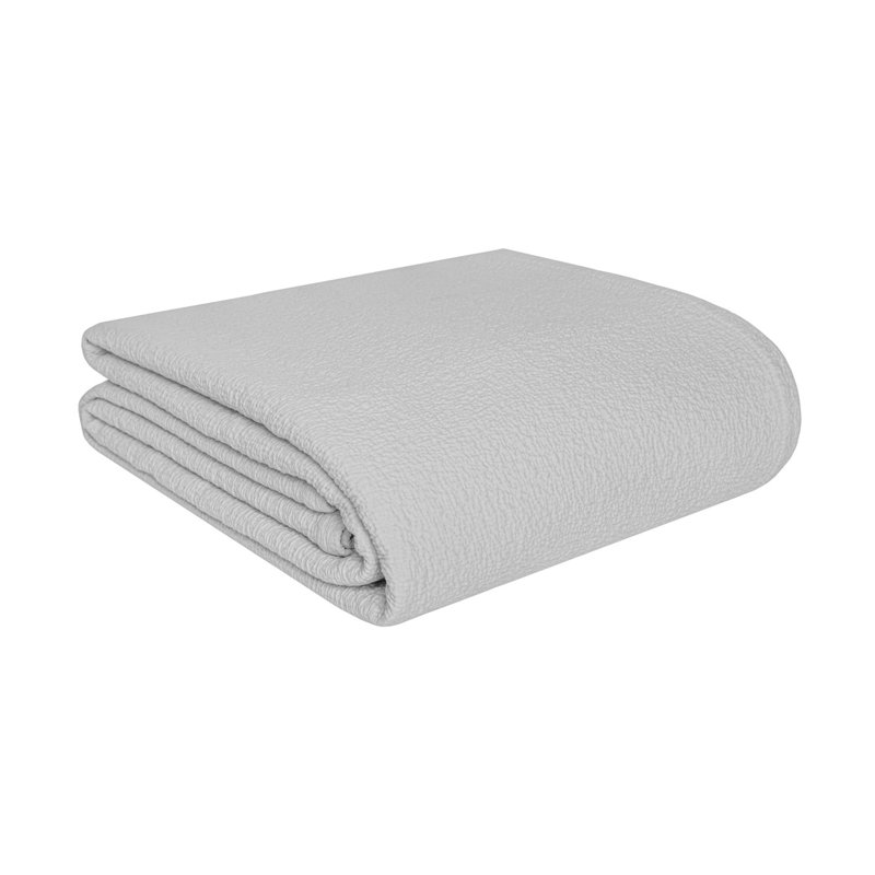Lucca 100% Cotton Matelassé, Queen, silver