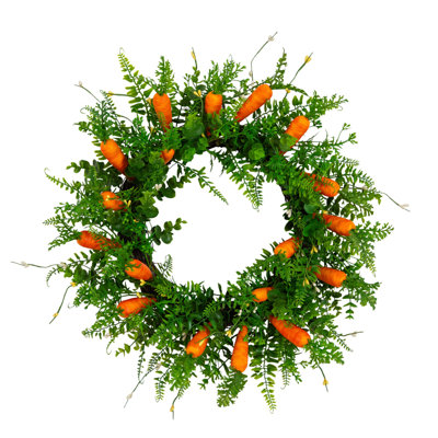 22 po Couronne artificielle de fougères et de carottes de Pâques