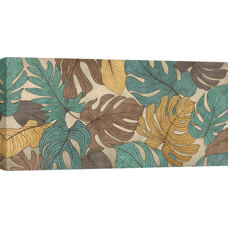 Jungle Panel II 1 Piece Wrapped Canvas Wall Art, 60cm H x 120cm W x 4cm D