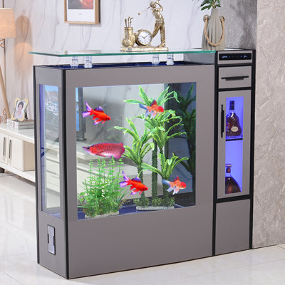 Réservoir d'aquarium avec écran de contrôle intelligent