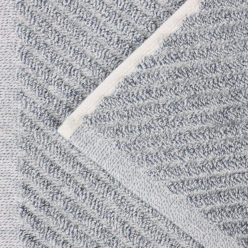 Denim Blue Cotton Blend 6 Piece Hand Towels Set