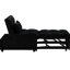 4 In 1 Bed With Pillows, Adjustable , Black Velvet Fabric, Design Comfortable Upholstery, Space-1267303382