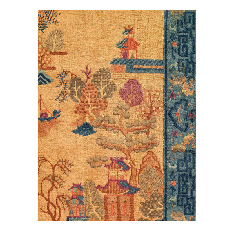 Cadeja Oriental Area Rug in Beige