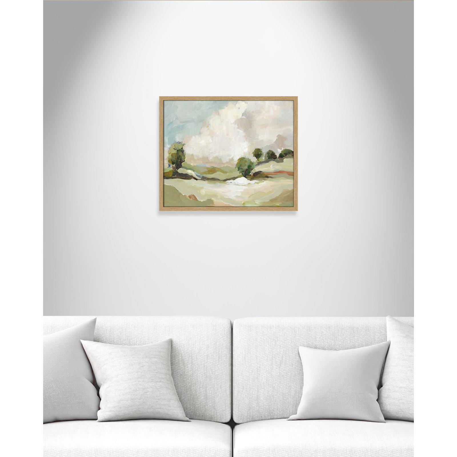 Pastoral Land by Allison Pearce, 21.5" H x 25.5" W x 1.25" D, Brown