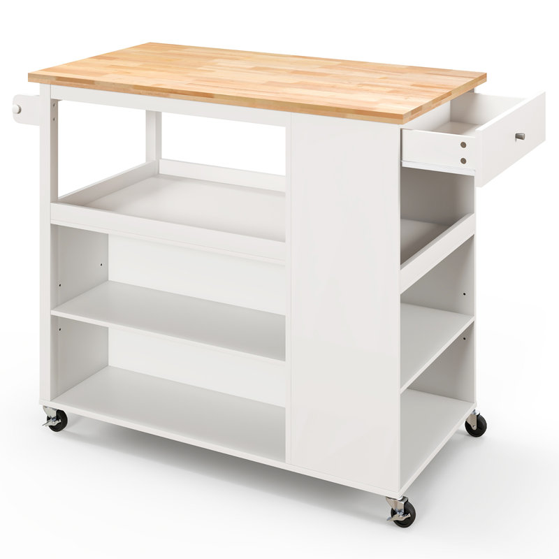 Solid Wood Top Kitchen Island