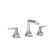 Oak Two Handle Bathroom Faucet with Push Pop Drain
