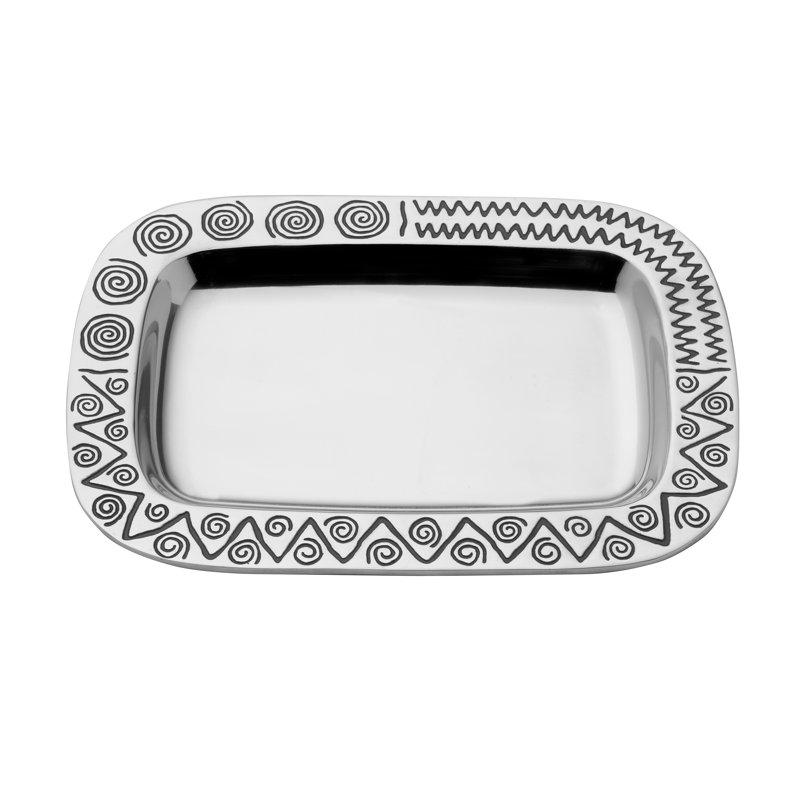 Wilton Armetale Reggae Rectangle Serving Tray, 13.5-Inch
