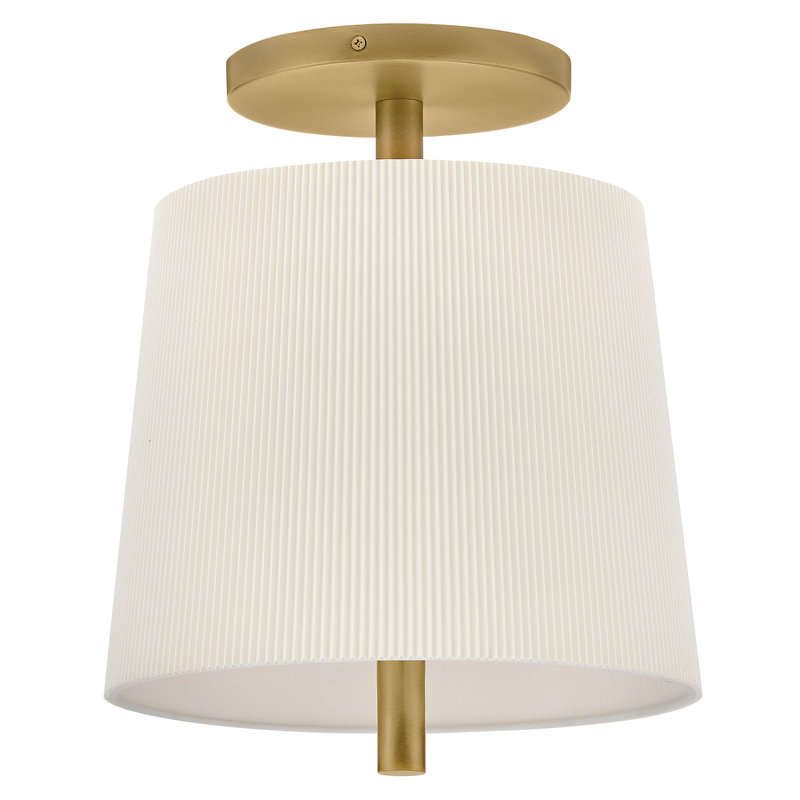 Hinkley Clive Small Semi-Flush Mount Ceiling Light, Heritage Brass