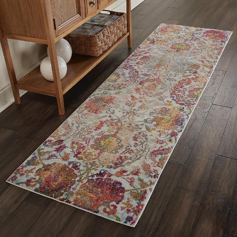 Hawkin Floral Rug, Rectangle 5'3" x 7'6"