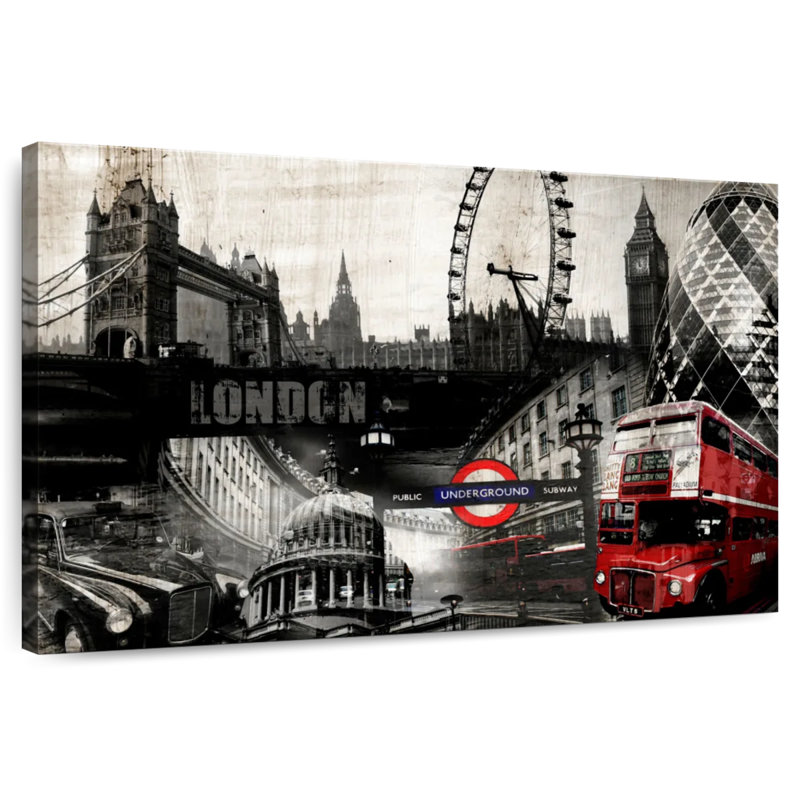 Sirci Collage London, H 8 po x l 12 po