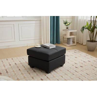 Repose-pieds en similicuir