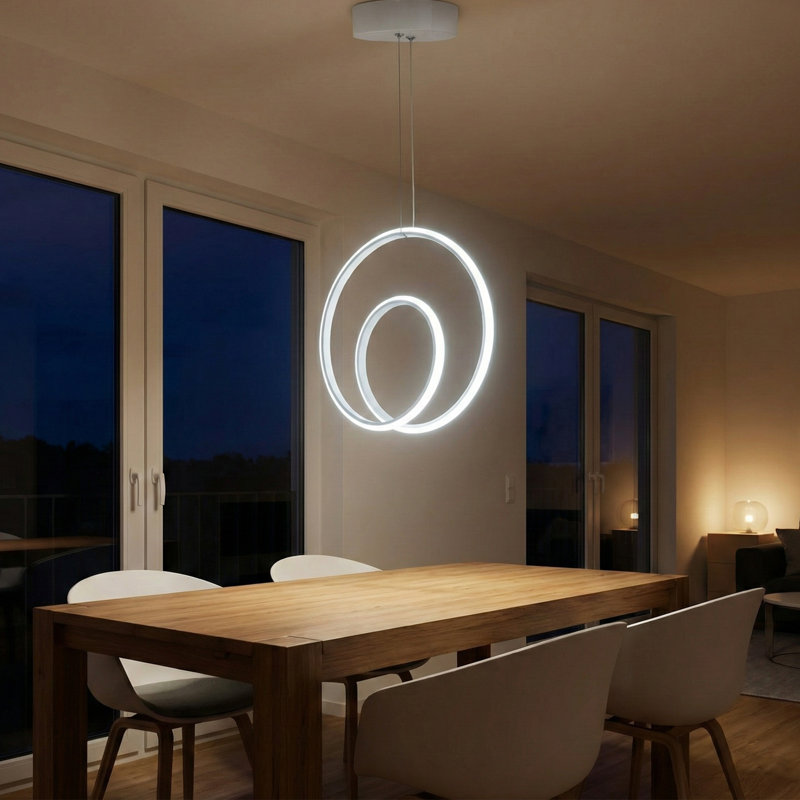Lustre halo à DEL, 6500 Kelvins