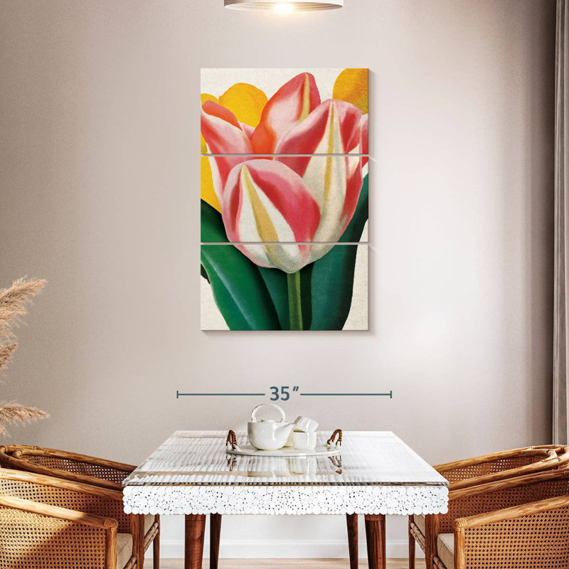 Harnek joyeux tulipe, H 45 po x l 28 po