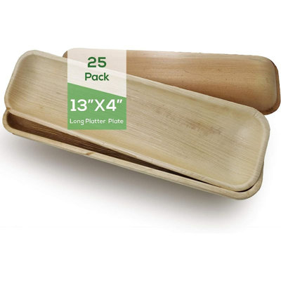 Dtocs 13 "x4" plaque de palmier rectangulaire (paquet de 25)