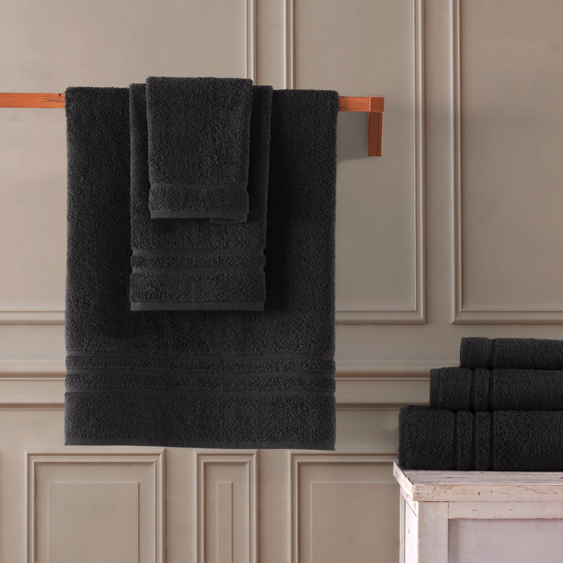 Biskoupky Bath Towels Set for Bathroom Original Turkish Cotton Soft, Absorbent and Premium 2 Bath Towels, 2 Hand Towels, 2 Washcloths