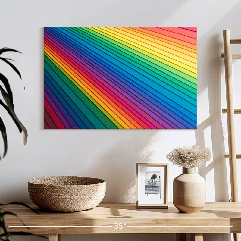 Hiltrud Rainbow Paper Stack, 16" H x 24" W