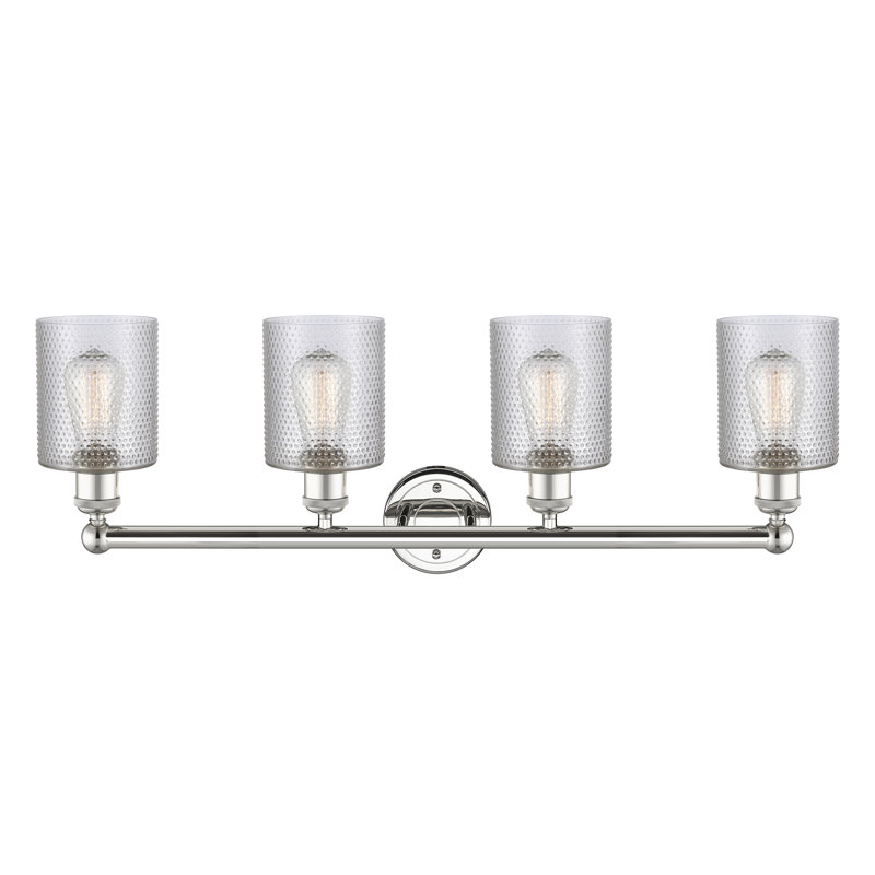 Karon 4 - Light Dimmable Vanity Light, Clear, Polished Nickel