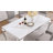 Kenyara Glass Top Metal Base Dining Table-1693357415