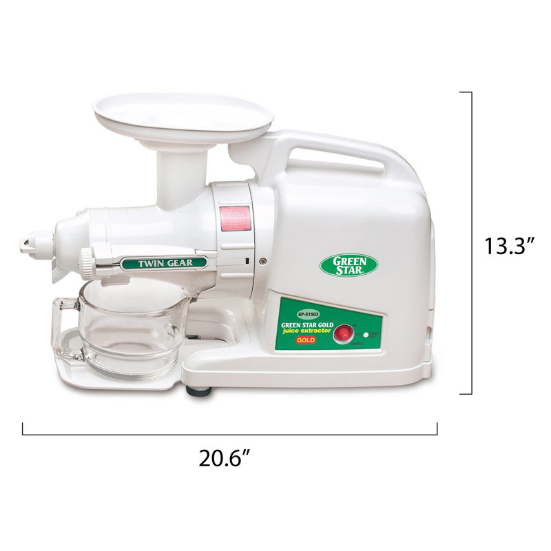 Tribest Greenstar® 190 Watt Electric Slow Masticating & Cold Press Juicer