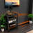 Space-saving Tv Stands & Entertainment Centers, Steel Wood Modern Design For Home