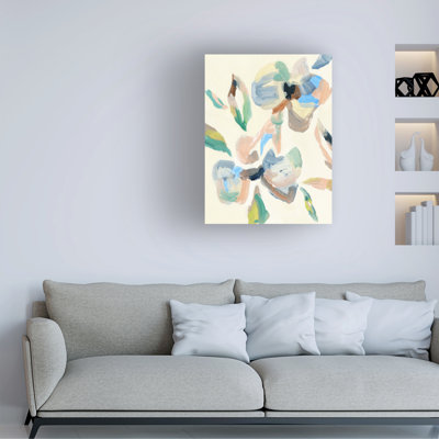 Wrapped Canvas Wall Art - Melissa Wang  'Childhood Petals II' Wall Art for Living Room, Bedroom, or Office Décor  - 18x24