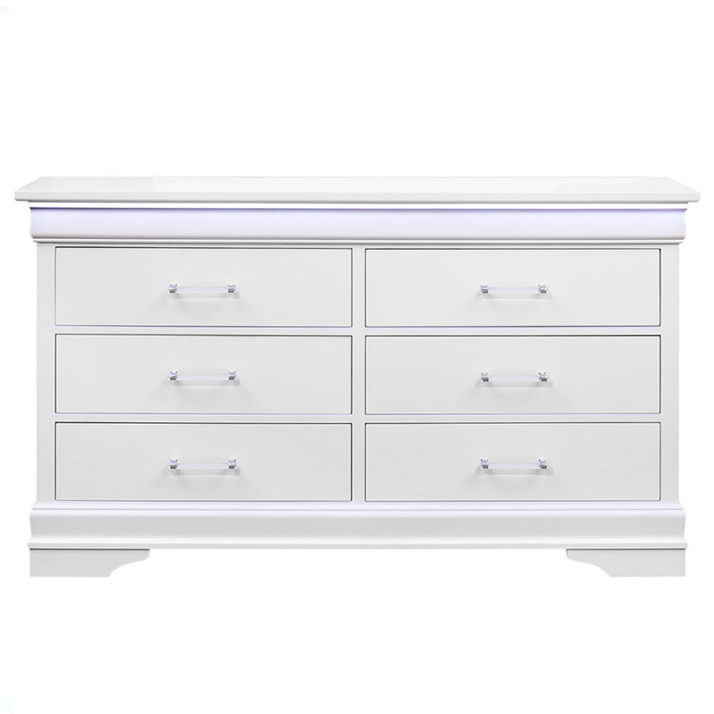 Commode Charlston avec DEL, Blanc