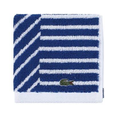 Lacoste Guethary Geometric Jacquard 100% Cotton Washcloth