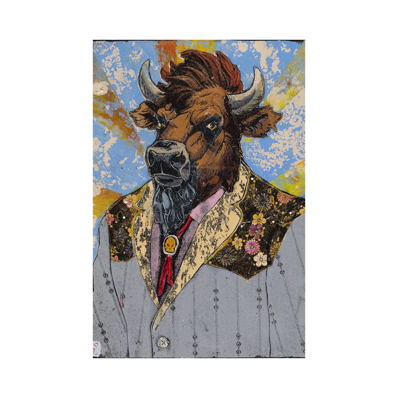 Prairie Gent by Sharlene Loomis - Gallery-Wrapped Canvas Giclée on Canvas, Wrapped Canvas, 20.32 cm H x 30.48 cm W