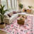 Insect Print Washable Rugs for Living Room Ultra-Thin Non-Slip Modern Bedroom Large Carpet-821324870