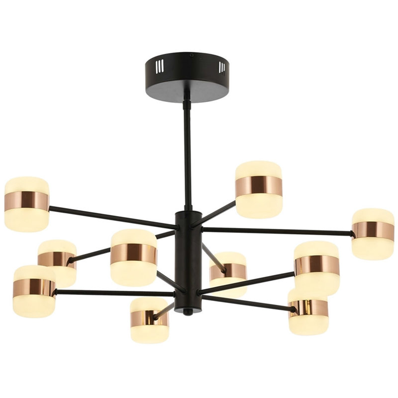 Lustre linéaire moderne 10 lumières Spoutnik