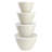 Martha Stewart 8 Piece Plastic Storage Bowl Set with Lids in Linen
