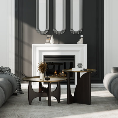 Ensemble de tables basses rondes