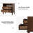 Amberlyn 28.2" W Traditional 2-Drawer End Table with Charging Station and Solid Wood Legs and Open Shelf-79191117