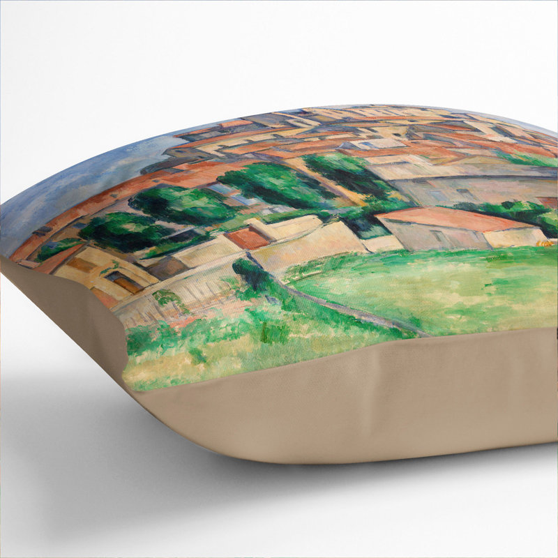 Square Throw Cushion, 40cm H x 40cm W x 15cm D, Stone