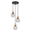 3-Light Black Kitchen Island Pendant