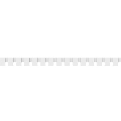 6"H x 1"P x 90"L Wilson Architectural Grade PVC Dentil Block Trim
