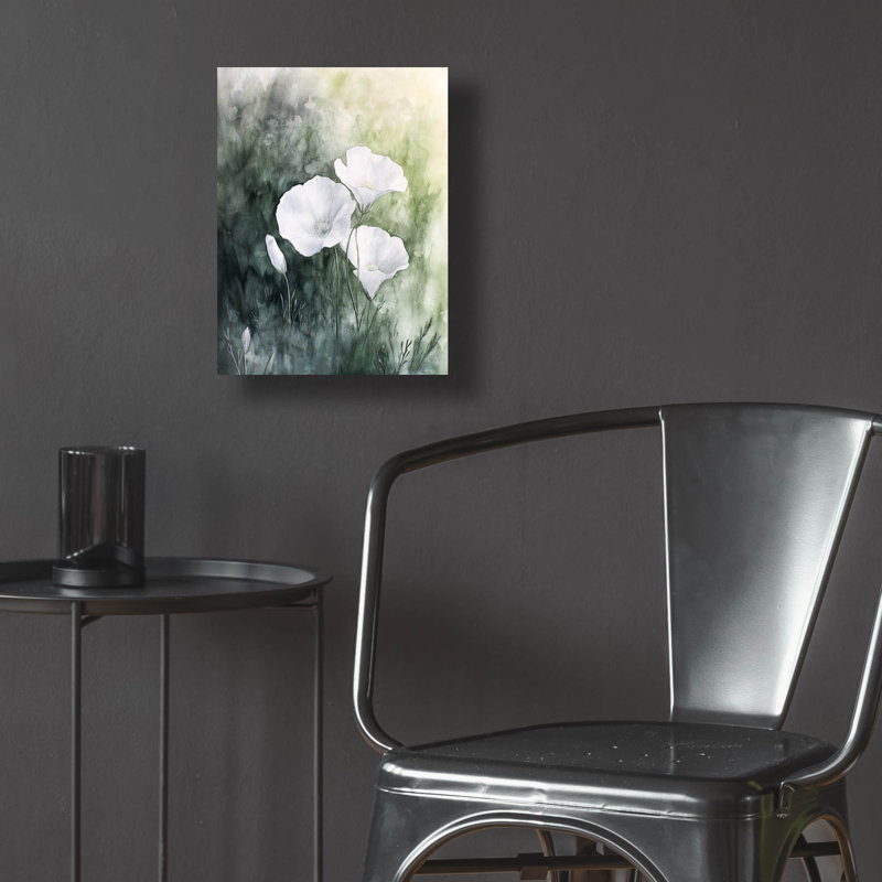  'Flowers In Green' by Svetlana Aleynikova Acrylic Glass Wall Art, 12" x 16"
