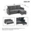 3 Seater Fabric Sofa & Chaise-1759071680